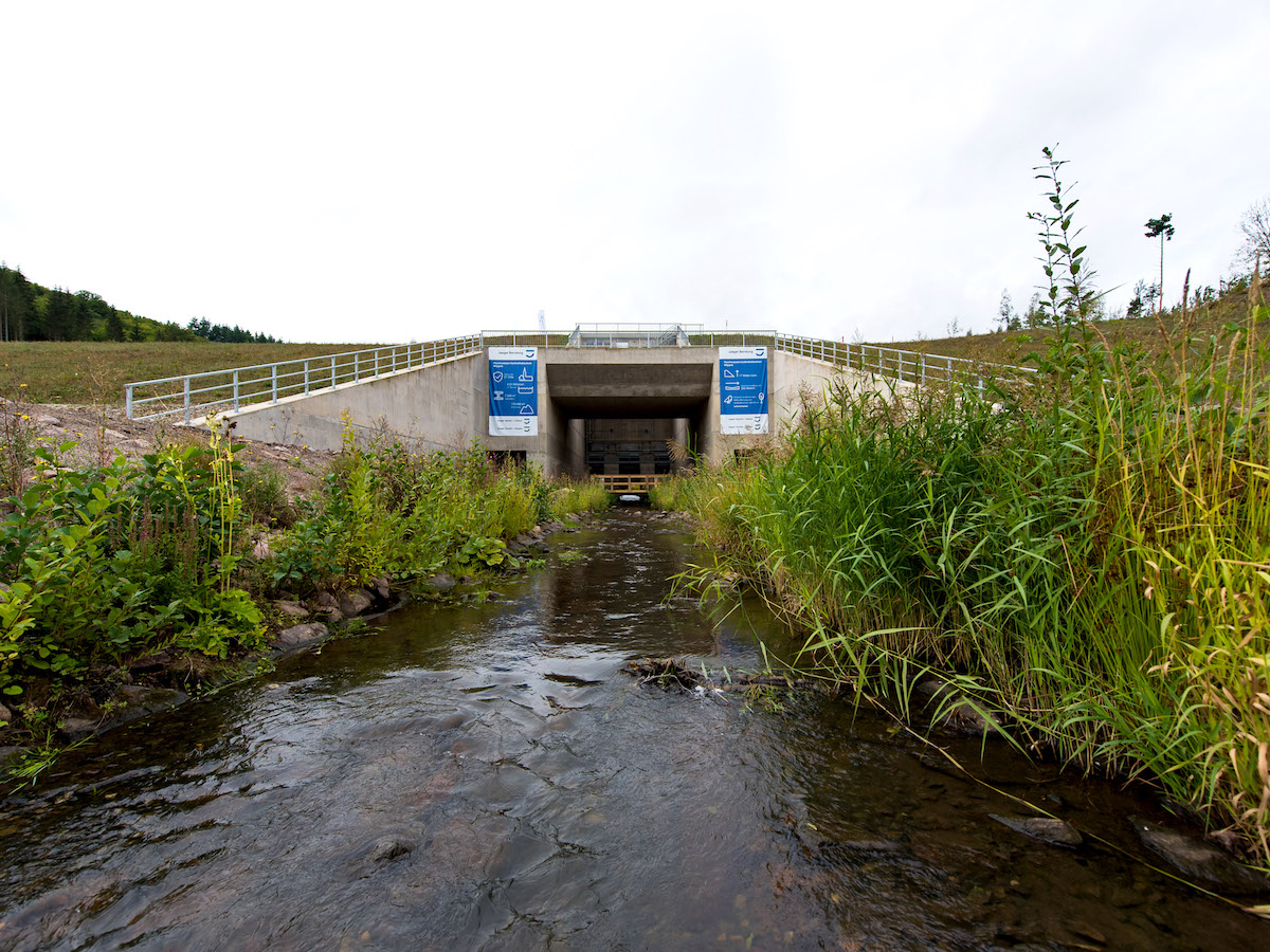 Hochwasserrückhaltebecken an der Wipper